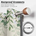 thumbnail image 2 of Outdoor Curtains for Patio Waterproof, Daisy Spring Floral Outdoor Privacy Panels Grommet, Farmhouse Botanical Green Leaves Blackout Outside Curtains for Porch/Cabana/Pergola/Gazebo 54"x84", 2 Panels, 2 of 8