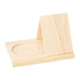 thumbnail image 2 of Abbraccia Triangle Book Holder Book Stand Simple Design Mini Bookshelf Triangle Bookshelf, Book Rest ,for Library Table Office Reading Beige, 2 of 9