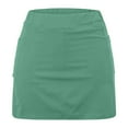 thumbnail image 5 of Abomasnow Plus Size Skort Skirts for Women Summer High Waist Tummy Control Golf Skirts Green Skirts Inner Shorts S, 5 of 7