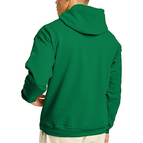 Hanes Men's Pullover EcoSmart Hooded Sweatshirt, kelly green, Large Hanes Hanes