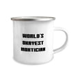thumbnail image 2 of Gag Mortician Gifts, World's Okayest Mortician, Birthday Gifts, 12oz Camper Mug For Mortician from Friends, Gift ideas for morticians, Mortician birthday present, Unique gifts for morticians, 2 of 2