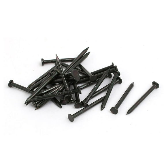2mm x 25mm Fiber Concrete Cement Wall Point Tip Nails Black 30 Pcs