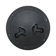 thumbnail image 3 of S SERENABLE Marine Boat Deck Cover Reinforced Two Rotatable Handles Inspection Lid Black, 3 of 9