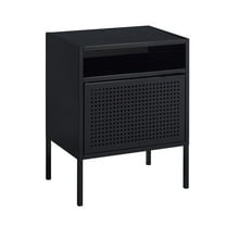 Picket House Furnishings Gemma Metal Nightstand with USB Port in Black