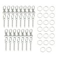 thumbnail image 2 of 50 Uds. Anillos de llavero divididos con eslabones de cadena anillos de salto abiertos para manualidades DIY fabricación de llaveros anillos hallazgos Baoblaze Anillos de llavero, 2 of 8
