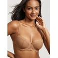 thumbnail image 2 of Women's Sexy Lace Bra Underwire Balconette Unlined Demi Sheer Plus Size, 2 of 4