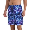 thumbnail image 2 of Fotbe Blue Lightning1 Trajes de Baño Estampados para Hombre, Shorts de Verano de Secado Rápido, Ropa de Playa, Bañadores-Medium, 2 of 6