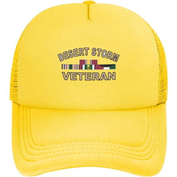 Desert Storm Veteran Hat Adjustable Sandwich Peaked Cap Cap Golf Dad Outdoor Sports Baseball Cap Trucker Cap