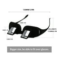 thumbnail image 2 of Lazy Readers Prison Glasses Readers Horizontal Spectacles Laying Down Flat Bed for Read/Watch TV Book Phone ipad Tablet, Black, Gift for Parents Friends Children KT00131 CG50, 2 of 7