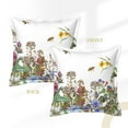 thumbnail image 3 of Bingfone Decorative Pillow Covers 18"X18" Herbs And Wildflowers Couch Pillow Cases Modern Farmhouse Covers For Couch Sofa Bed, 3 of 9