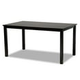 thumbnail image 5 of Baxton Studio Dori Modern and Contemporary Grey Fabric Upholstered and Dark Brown Finished Wood 6-Piece Dining Set, 5 of 9