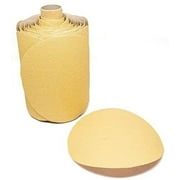 Benchmark Abrasives 5" PSA Gold Self Adhesive DA Sanding Disc Roll Aluminum Oxide Grains Designed for Surface Blending Edge Sanding General Stock Removal Orbital Sanders (100 Discs) - 320 Grit