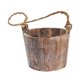 thumbnail image 1 of Maceta de madera para flores, diseño rústico, redonda, estilo moderno, resistente, cesta colgante para verduras, flores y plantas., 1 of 8