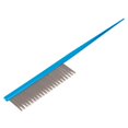 thumbnail image 5 of Peine para perros Peine para el pelo de mascotas con dientes largos y cortos de acero inoxidable para eliminar enredos y nudosAzul, 5 of 5