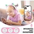 TRAHOOKUUBELAA 5.3 Bluetooth Cat Headphones for Girl,Lighting Up