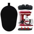 thumbnail image 1 of Mixer Slider Mat for Kitchenaid Stand Mixer Slider Mat with Bendable Cord Organizer for KitchenAid 6-8 Qt Appliances Air Fryer Slider Mat (6-8Qt, Black), 1 of 4