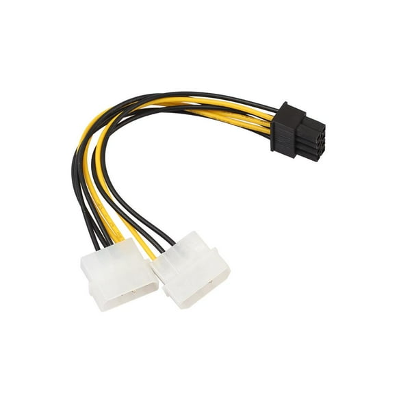 Conector 2x 4 Clavijas con Conector 1x8 Macarena para Gráficos de Computadora Portátil PC