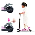thumbnail image 3 of PRINIC 3 wheel kick scooter for kids and toddler 3-5 year old age, boys & girls, adjustable height, lean to steer, light up flashing wheels, wide deck, 3 of 9