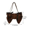 thumbnail image 2 of Super Cool Bow Crossbody Bag Nylon Solid Shoulder Bag Personality Crossbody Bag Fashion Aesthetic Handbags for Women, 2 of 7