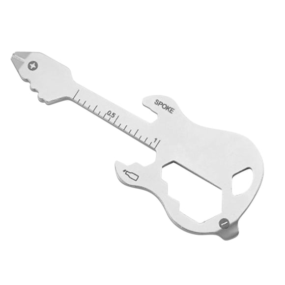 Pompotops 12 In 1 Multifunctional Stainless Steel Pocket EDC Gear Multi Tool Keychain Bottle Opener Wrench Screwdriver Outdoor Survival Gear Gadget Clearance