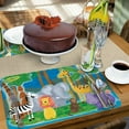 thumbnail image 6 of CounterArt "Jungle Friends" Childs Reversible Rectangular Tabletop Placemat 4 Pack, 6 of 8