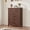 Walunt, variant on 5 Dresser for Bedroom, 41.3 in Tall Vertical Drawer Dresser with Large Storage, Freestanding Wooden Closet Chest for Bedroom, Living Room, White + Brown