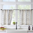 thumbnail image 1 of Cortinas Jinchan Boho para ropa de cocina, 60 cm, color azul, 2 paneles, 1 of 9