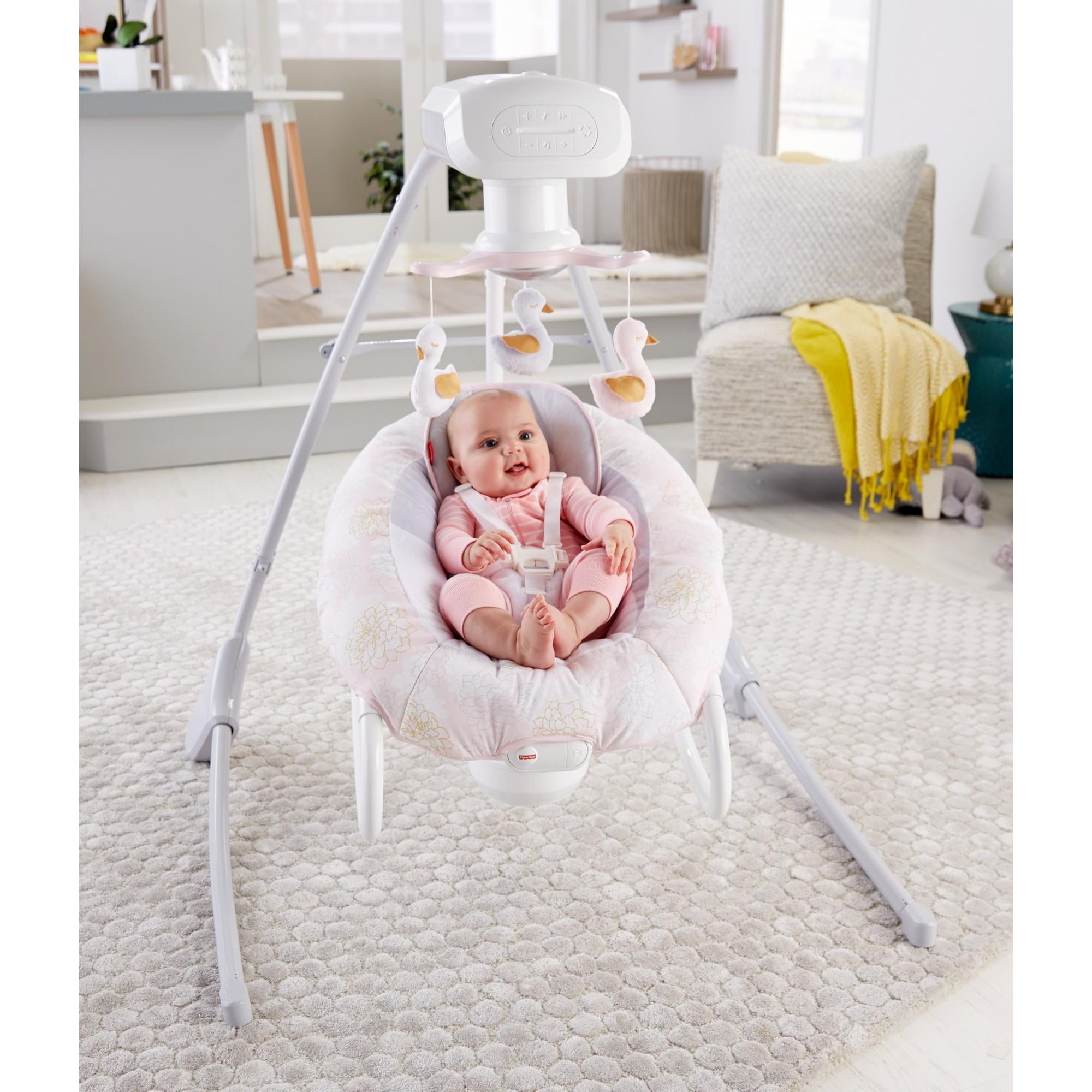 fisher price 2 in 1 deluxe cradle and swing