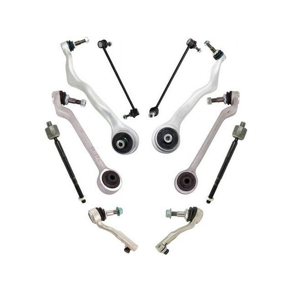 Front Control Arm Ball Joint Tie Rod and Sway Bar Link Kit 10 Piece - Compatible with 2013 - 2018 BMW 320i 2014 2015 2016 2017