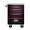 Black, variant on Noble House 4-Drawer Rolling Tool Organizer Cart, Steel Mobile Chest Storage with Worktop for Garage Workshop, Red