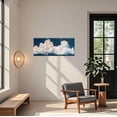 thumbnail image 5 of ZHONGYUTONG 3 Piece Clouds Canvas Wall Art Blue Sky White Clouds Pictures Nature Landscape Artwork Print Modern Poster for Living Room Decor Framed (24.00" x 36.00" x 3PCS), 5 of 5