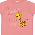 thumbnail image 4 of Inktastic My Meemaw Loves Me- Cute Giraffe Boys or Girls Toddler T-Shirt, 4 of 5