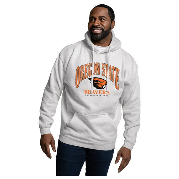 Men's League Collegiate Wear Heather Gray Oregon State Beavers Essentials 2.0 Fleece Pullover Hoodie