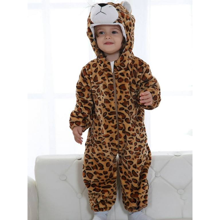 Tiger print top onesie baby