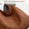 thumbnail image 5 of Slouchy Hobo Bag, 2026 New Suede Tote bag for Women, Vegan Leather Crescent Handbag Purse for Casual Travel, 5 of 7