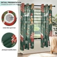 thumbnail image 3 of Yayeee Window Curtains Light Filtering 63"x52" Grommet Panel Pair Home Living Room Decor, Yellow Christmas Gingerbread, 3 of 7