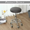 thumbnail image 3 of Round Chair Seat Slipcover Bar Stool Stretch Cushion Covers Protector 2PCS, 3 of 7