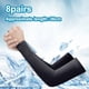 thumbnail image 2 of 8 pares de mangas de enfriamiento de brazo de protección unisex cubierta de brazo de seda de hielo, cubiertas de tatuaje de brazo de enfriamiento, 2 of 5