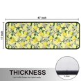 thumbnail image 5 of Kitchen Rugs Sets Of 2,Yellow Lemon Fruit Flowers Yellow Pattern Anti Fatigue Kitchen Mat Rugs Non Slip Washable,Decorative Kitchen Floor Mats for Kitchen,Sink,Laundry,17"x47"+17"x47", 5 of 5