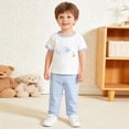 thumbnail image 6 of Ugoldhm Baby Boys' Cotton 2-Piece Set – Short Sleeve T-Shirt and Pants for 3 Months to 3 Years, 6 of 6