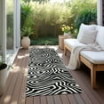thumbnail image 6 of Addison Rugs Chantille Indoor/Outdoor Transitional Swirls Black Washable Runner Rug, 2'3" x 7'6", 6 of 6