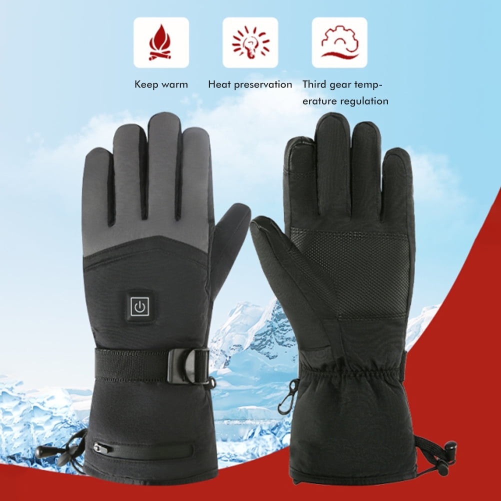 LERSGO Electric Heated Gloves Waterproof,Winter Warm Glove for Cycling Hand Warmer for Men and Women 