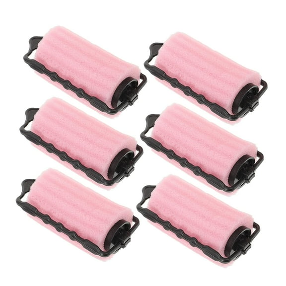 Topboutique Hair Care Roller Sponge Curler 8 Pcs Salon Foam Curler Sponge Rollers Fashion Hair Style Sponge Curlers Flexible Rollers for Hair Salon Pink Modeling Beauty Tools,Pink