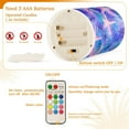 thumbnail image 5 of Yayeee Flameless Candles with Remote Flickering Battery Operated Multi Color Changing, Pink Starfish Pattern, 5 of 7