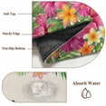thumbnail image 6 of Tropical Spring Area Rugs 8'x10', Washable Small Throw Rugs for Living Room Patio, Floral Leaves Butterflies Burlap Rustic Indoor Outdoor Rug Non-Slip Low Pile Carpet Runner Reversible Floor Mats, 6 of 8