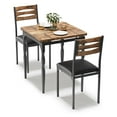 thumbnail image 1 of Kojooin Dining Table Set for 2, Dining Table and Chairs Set of 2, 3 Piece Dining Table Set with Spiral Table Legs for Small Spaces, Kitchen, Apartment, 1 of 8
