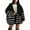 Black, variant on hotojiny Women Fall Cardigan Oversized Open Front Long Sleeve Knit Cardigan Sweaters Fashion Striped Outwear Coats