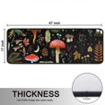 thumbnail image 5 of Kitchen Rugs Sets Of 2,Colorful Mushroom Leaf Black Pattern Anti Fatigue Kitchen Mat Rugs Non Slip Washable,Decorative Kitchen Floor Mats for Kitchen,Sink,Laundry,17"x47"+17"x47", 5 of 5