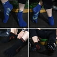 thumbnail image 5 of Toe Socks Running Socks for Men Women 3 Pairs Athletic Breathable Five Finger Socks, 5 of 7