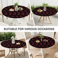thumbnail image 7 of Round Picnic Table Cloth 100% Waterproof & Oil Proof, Elastic Fitted Table Cover for 36"-44" Round Tables, for Dining, Camping, Outdoor, 7 of 7